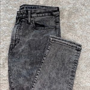 Men’s black acid wash American Eagle Jeans
